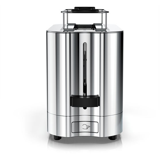 2Slice Stainless Steel Long Toaster Silver Glass Russell Hobbs